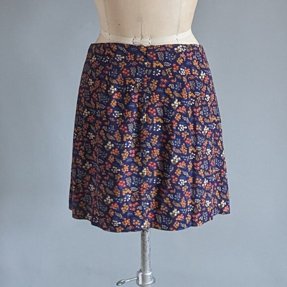 Madewell Ditsy Floral Print Faux Wrap 1990s Style Mini Skirt Size 2 Small - Picture 5 of 10